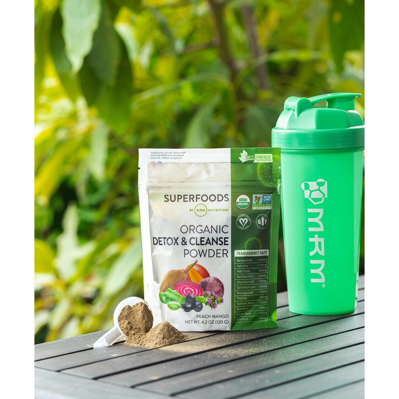 MRM Nutrition Organic Detox and Cleanse Powder | Peach Mango
