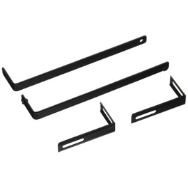 Lorell LLR80674 Metal Partition Hangers, Black
