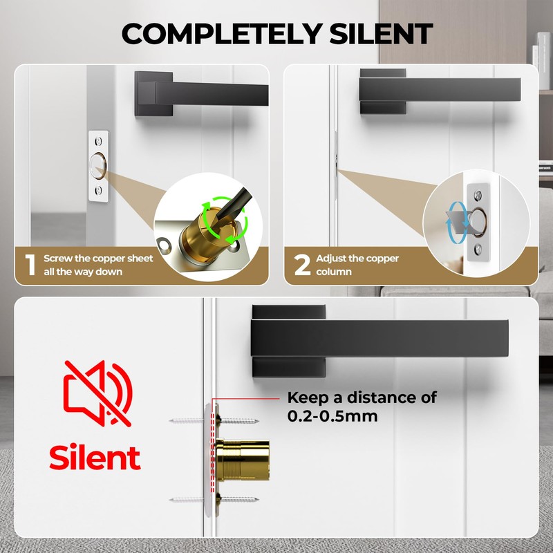 Tonitrui Silent Ball Catch, Adjustable Strong Magnet Door Catch，Using Noise