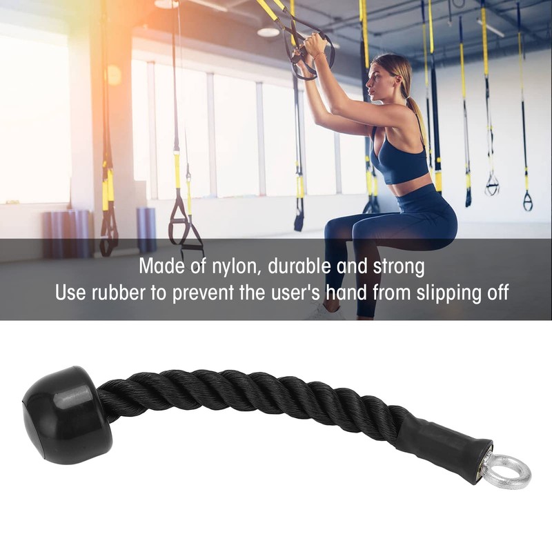 VBESTLIFE Tricep Rope Cable, Exercise Machine Attachments Pulley System Gym