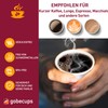 gobecups 100 White Disposable Cardboard Coffee Cups 110ml / 4oz