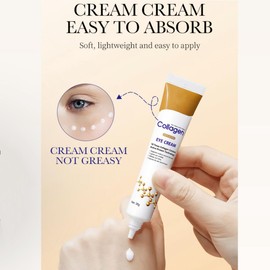 LGLAU Anti-Wrinkle Power Firming Eye Cream Reduce Crow's Feet,Lines,Wrinkles, Powerful Under Eye Cream Revitalise Eye Area,Brightening Eye Treatment For Dark Circles, Prevents Under Eye Bags&Puffiness
