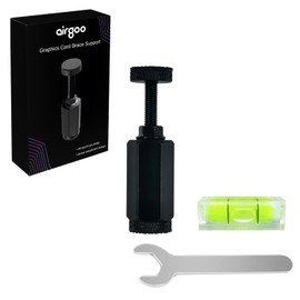 Airgoo Graphics Card GPU Brace Support, Video Card Sag Holder Bracket, GPU Stand, Middle - Screw Adjustable Height Range 1.69inch~2.79inch(4.3cm~7.1cm), All-Aluminum Metal, in-Built Magnet