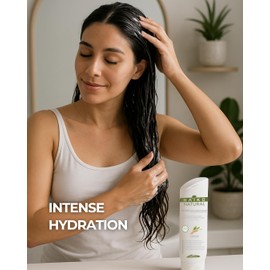 HAIKO NATURAL Revitalizing Leave-In Hair Treatment with Horsetail Extract, Wheat Germ Oil & Rosemary. Deep Hydration & Scalp Balance Styling Cream. Salt & Paraben Free - 6.7 fl oz / 200g