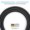 Bächlein Plastic Shower Hose with Double Twist Protection, Glossy Black,