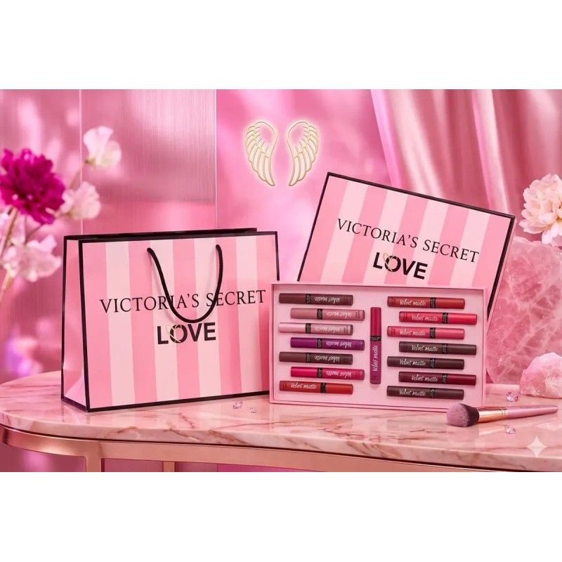 Set De 15 Labiales Victoria's Secret Love Collection