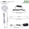 AIBOO LED Under Cabinet Lighting Dimmable with RF Remote Control,