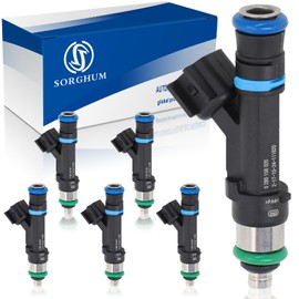 Sorghum Fuel Injectors Compatible with Jeep Grand Cherokee Liberty Replace# 0280158020 Set of 6