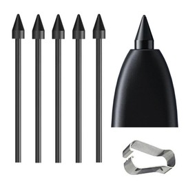 5 PCS Galaxy Tab S9 S Pen Soft Tips/Nibs Compatible with Galaxy Tab S9 Ultra / S9 Plus/Tab S9 FE / S9 S Pen Replacement Tips/Nibs with Tools (S9/S9+/S9 Ultra/S9 FE Black*5)