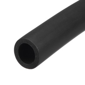 sourcing map Foam Tubing for Handle Grip Support, Pipe Insulation, 20mm ID 30mm OD 1m Length Black