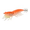 5pcs Wood Shrimp Bait Artificial with Counterweights Double Pileate Hooks