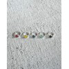 SILVER 925 Anna Flair AE223035 Colorful Smile One Touch Earrings,