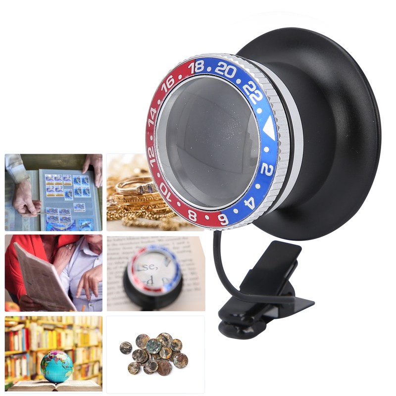 10X Jewelers Loupe Magnifier Aluminum Eye Magnifying Loupes Watchmakers Eye