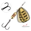KOMBIUDA Fishing Lure Hooks Aluminium Alloy Replacement Bait for Freshwater