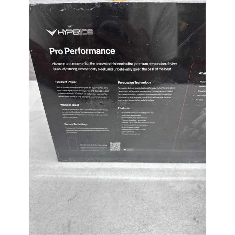 Hyperice Hypervolt Plus Hyperice Percussion Massage Device Bluetooth Black SEALED