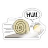 Spreadshirt Racing Snail Funny Design Sticker, Max. 10 x 10