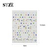 JMEOWIO 3D Nagelsticker Bunte Blume Nail Art Sticker Selbstklebend Nagelaufkleber