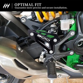 MotHeart Motorcycle Rear Pedal Heel Guard For Z900 2017-2025 Z900SE 2022-2025 Durable Protection Plate z900 z900se Accessories (Green)