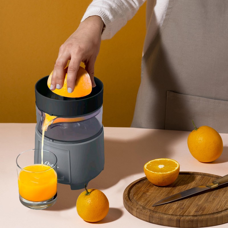Oster Electric Citrus Juicer, High-Performance Silver 75 Watt Motor Electric