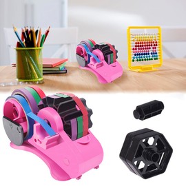 Heat Tape Cut Dispenser Multiple Roll Cut Heat Tape Dispenser Sublimation for Heat Transfer Tape Reusable Semi-Automatic Tape Dispenser with Compartment Slots