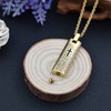 Our Father Lord's Prayer and Cross Urn Pendant Necklace Cremation