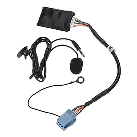 vhbw Bluetooth Adaptor Compatible with VW Passat 1999-2001 Z9Z7 (New Beetle) Car Radio - Includes Microphone, Jack Cable and Clip