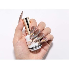 Vanfa Soak off Gel Nail Polish Cat Eye 0.5 Oz (Holograph #02)