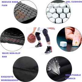 SVDpirit Full Knee Calf Padded Compression Leg Sleeve(1pc),Thigh Sports Protective Gear Shin Brace Support for Football Basketball Volleyball Soccer Baseball Tennis Youth Kids Adult 1001BXL