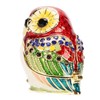 Metal Trinket Box Owl Shape Shiny Exquisite Zinc Alloy Jewelry