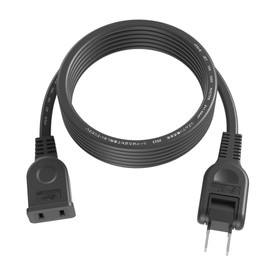 Extension Cord, Thin, 32.8 - 32.8 ft (10 - 10 m), Black, 0.3 - 32.8 ft (0.1 - 10 m), Swing Plug, 15A, 1,500W, AC Adapter, Neatly Connected, Double Sheathed, Insulated Cap, Tracking, Soft, Slightly