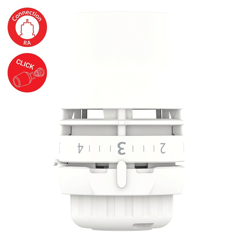 Danfoss Redia Ra Click, Thermostatic Radiator Valve With Liquid-Filled Thermostatic