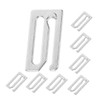 Mikinona 8pcs Barber Cape Clips Hair Cutting Cape Clasp Metal