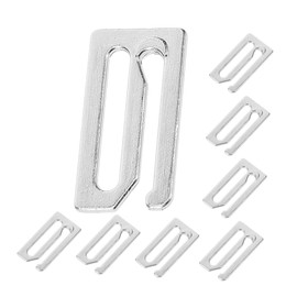 Mikinona 8pcs Barber Cape Clips Hair Cutting Cape Clasp Metal Buckle for Barbershop Soft and Hairdressing Clips