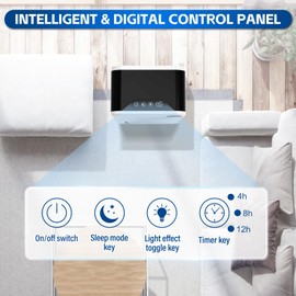 Dehumidifier, Dehumidifiers for Home (1000 sq.ft), 98 OZ Dehumidifier for Basement Bathroom Bedroom