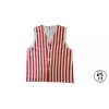 Boots and Brothers Adults Red & White Striped Costume Vest