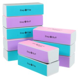 Healvian 30pcs Four-sided Artwork Polishing Sponge Nail Buffer Block for Artwork Portable Design Color-sided Functions for Professional and Use Polishing Tool