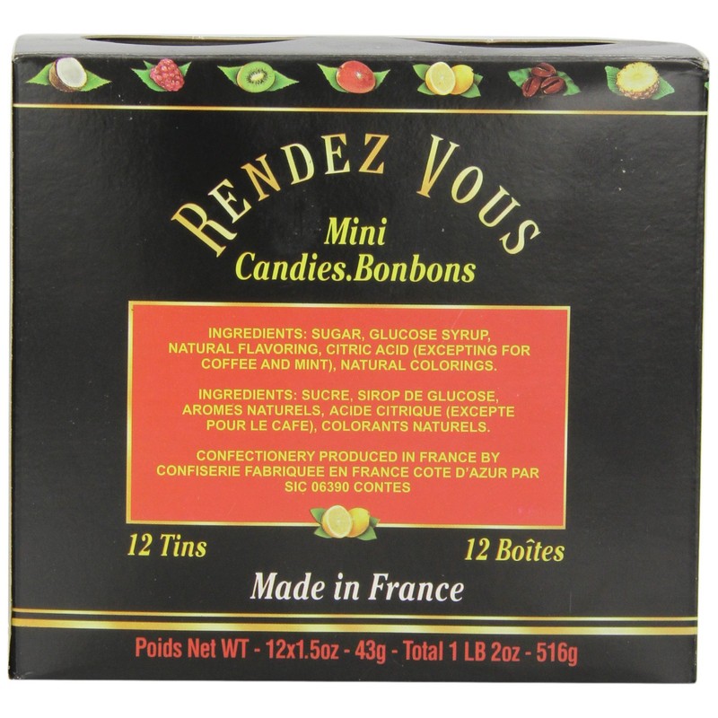Rendez Vous Wild Berry Mix, 1.5-Ounce Tin (Pack of 12)