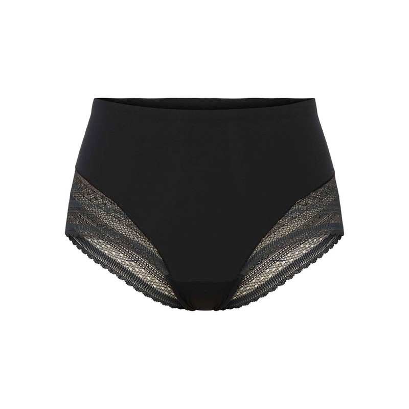 SPANX, UNDIETECTABLE, Illusion Lace Hi-Hipster, Very Black,L