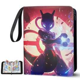 Trading Card Album, Scrapbook for Cards, 50 Pages 400 Card Capacity, Waterproof Card Holder, Card Collection Collector's Book, for Cards for Collecting and Exchanging (400)