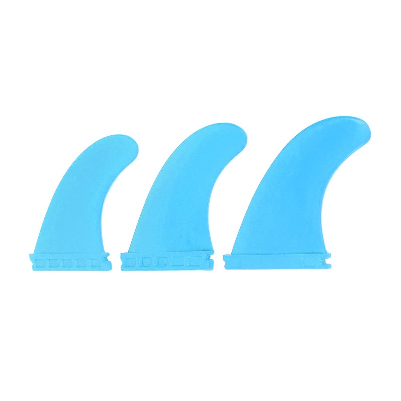 3Pcs Surfboard Fins PVC Thruster Fins Surfing Board Accessories for
