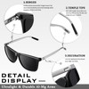 Polarized Al-Mg Alloy Ultra Light Sunglasses for Men Women with