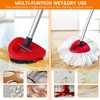 2 Pack Spin Mop Replacement Heads Mops Refills Compatible with