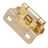 DecoBasics 20 Pack 1/2" Overlay Brushed Gold Cabinet Hinges for