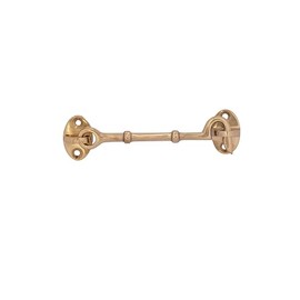 STALLION HARDWARE Polished Brass Cabin Hook – Durable, Rust-Resistant Latch for Barn Doors, Garden Gates & Windows, Perfect for Modern & Classic Decor (Set of 2)
