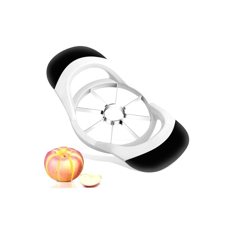 Cortador y descorazonador de manzanas de acero inoxidable, 8 rebanadas
