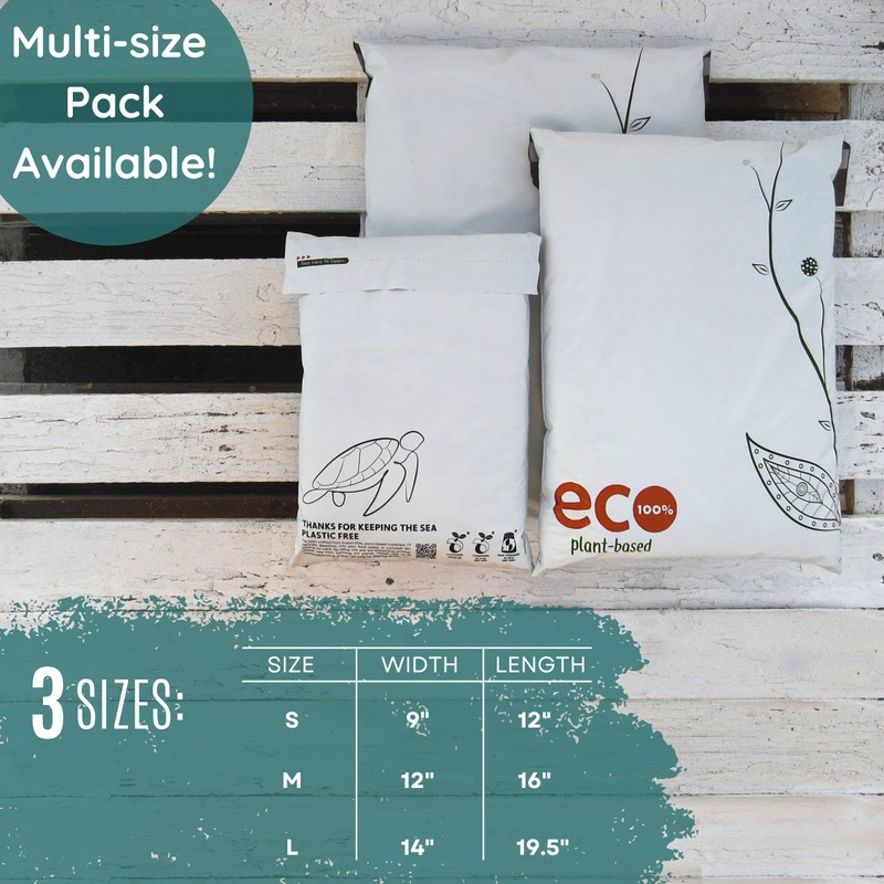 Treehouseco Eco Friendly Compostable Mailing Bags, Biodegradable Postage Bags, Eco