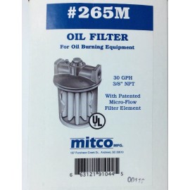 Mitco 265M Oil Filter 30GPH 3/8" NPT