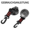 Suction Cup Hooks, Pack of 4 Camping Suction Cups with