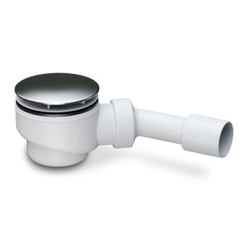 AQUADE Drain Set with Odour Trap for Shower Trays with Drain Hole Ø90mm, lid Stainless Steel 114mm, Quality Made in Germany