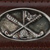 Danbury Men's 3 Piece Golf Belt with Golf Conchos, 34,